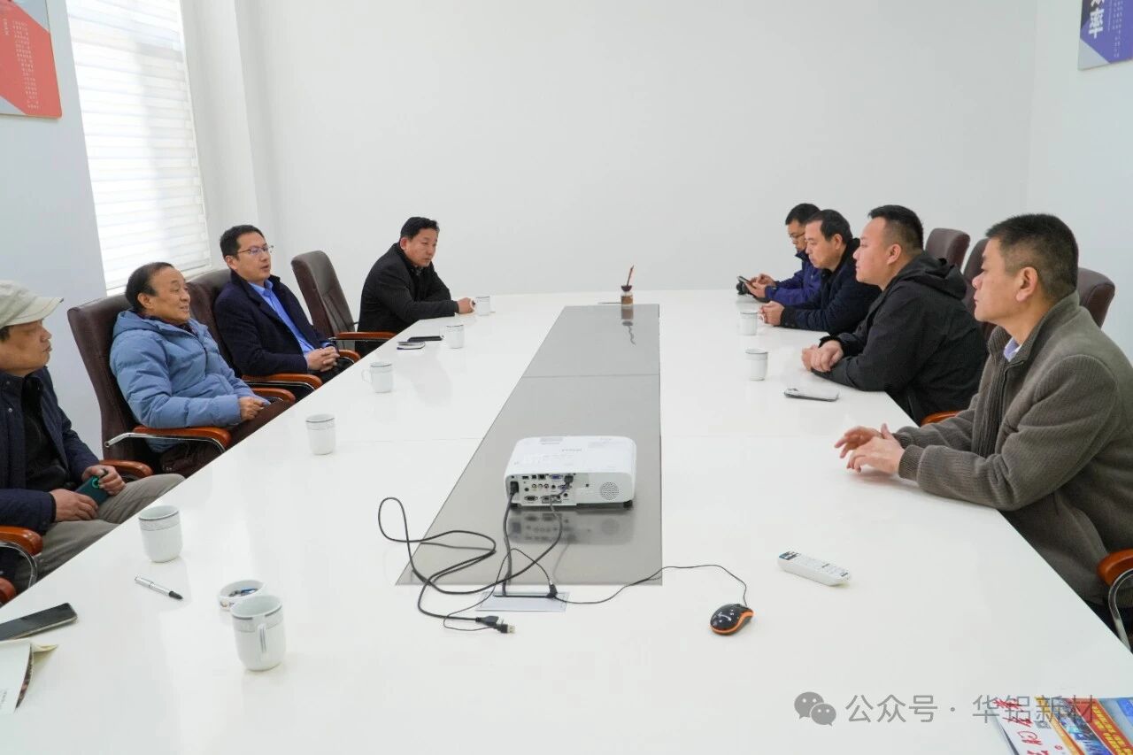 热烈欢迎县工信局、县促进会莅临华铝新材走访调研